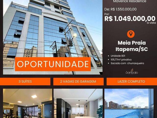 Venda em Meia Praia - Itapema